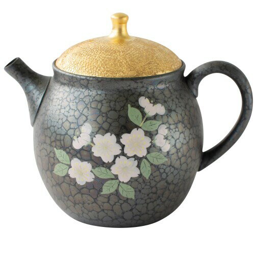 常滑焼 急須 昭龍窯 天目雅蓋 桜後手 茶注 陶製茶こし 容量約200ml 日本製 275112