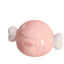 蓋つき 350ml マグカップ かわいい 豚 陶器カップ ピッグ コップ コーヒーカップ (ピッグ)