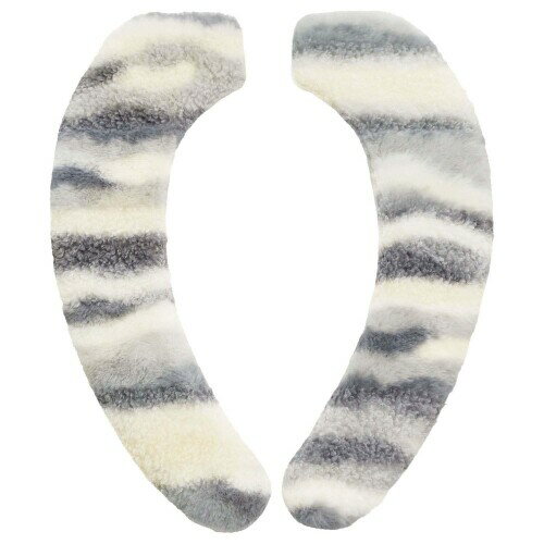 オカトー メリージェラート 貼るだけ 便座シート グレー 柔らかな肌触り 節電対策 洗える 抗菌・防臭・消臭加工