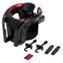 INFINAUTO カップホルダー 3.15インチ車車載用カーエアベント電話ホルダープラスチックブラックレッド 1個。