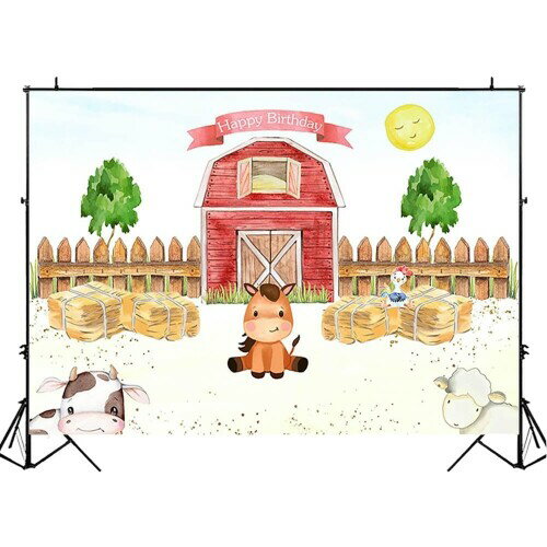 バック紙 背景紙 壁紙 装飾 デコレーション 漫画 ファーム 誕生日 写真撮影 スタジオ ベビーシャワー ..