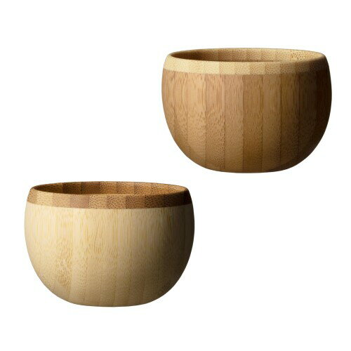 RIVERET リヴェレット MARI おちょこ 60ml ペア セット 竹製 食洗機対応 ホワイト/ブラウン RV-126WB