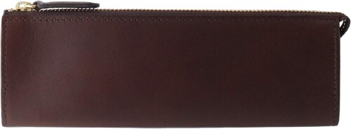 ( Slip-On) ペンケース スリップオン Rioファスナーペンケース L A-IOL-3501 革 イタリアンレザー チョコ