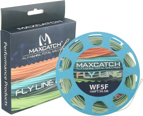 M MAXIMUMCATCH Maxcatch ECO フライライン フローティングウェイトフォワードデザイン 溶接ループ付き（3F、4F、5F、6F、7F、8F） (WF8F モスグリーン)