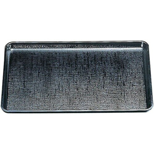 J-kitchens 尺1 耐熱長手かすり お盆 （ 盆 トレイ トレー ） 黒SL 日本製