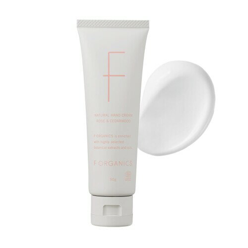 F organics(エッフェオーガニック) ナチュラルハンドクリーム N 50g ローズ＆シダーウッド ハンドクリ..