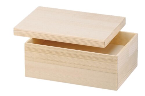 J-kitchens 重箱 2段 木製 樅製 尺0寸 長手白木 お重箱 29.5cm x 20.0cm x 13.5cm 日本製