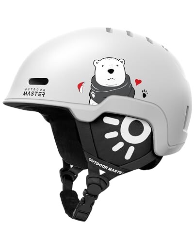 OUTDOORMASTER スキー ヘルメット 子供用 スノーボード ヘルメット バイザー付き スノーヘルメット 全方位調整アジャスター 通気スイッチ 16つ通気穴 高密度EPS スキー用ヘルメット 3D保護ク