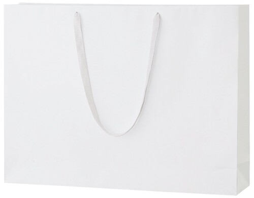 丸玉工業 紙袋 シャイニーバッグ 手提げ袋 LLサイズワイド 白 10枚