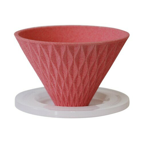 コフィル COFIL フロー flow 波形 セラミック コーヒーフィルター ドリッパー 専用ベース付 サーモンピ..