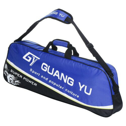 PATIKIL 3ラケットテニスバッグ バドミントンラケットバックパック 防水 ダッフルバッグ スポーツ用品キャリングバッグ 大容量 調節可能なショルダーストラップ付き ブルー