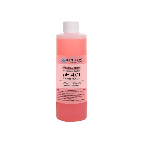 アペラ インスツルメンツ APERA pH4.01フタル酸塩pH標準液 色付き校正液 250ml