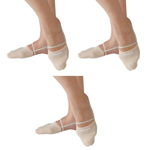 ササキ(SASAKI) 体操 新体操 デミシューズ ベージュ M 153 3個セット