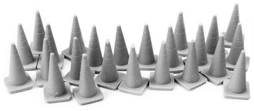 マックワンモデル 1/48 三角コーン (トラフィックコーン) レジンキット MAC48011