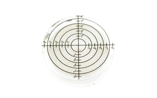 Olive-G 中型 メモリ タイプ 水平器 水準器 傾斜 測定 アナログ 丸型 ホワイト