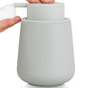 Umlaca ソープディスペンサー 泡タイプ 陶器 320ml ハンドソープ ディスペンサー 広口 小型 手動式 押しやすいデザイン 洗面所・キッチン・トイレ・お風呂場に適用(グレー)|毎日の清潔