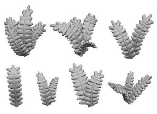 GREEN STUFF WORLD グリーンスタッフワールド ジオラマアクセサリー 3Dプリントセット シダの葉 40個入..