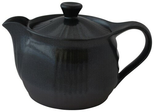 萬古焼 ポット 2.0号 黒 K11-54