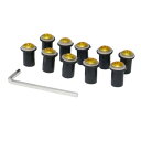 ZCJSZP ヤマハ R1フロントガラスボルト10枚-5mm/ヤマハ用フロントガラス取付ネジ-ワッシャナットYZF R 1 R 6 R 7 600 R 750 ...