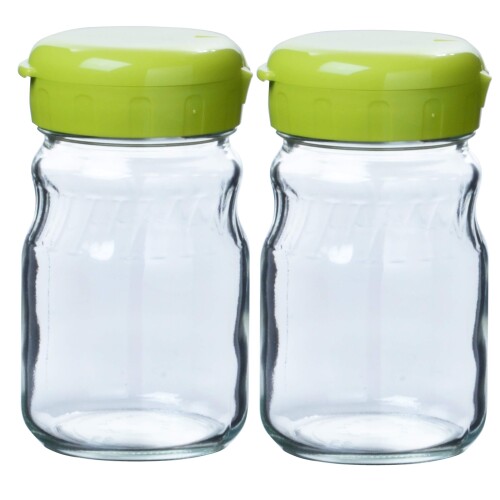 東洋佐々木ガラス 保存容器 漬け上手 2Wayポット オリーブグリーン 485ml 2個セット 日本製 ガラス瓶 ガラス容器 保存瓶 梅びん 果実酒瓶 梅酒 瓶 果実酒 漬物 ガラス I-77826-OG-JAN-F