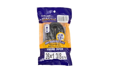 HAKUBA TIRE(ハクバタイヤ) 自転車 チューブ 26インチ 英式 E/V 1.2mm肉厚高耐久 シティサイクル (26 x..