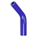 X AUTOHAUX シリコンホース シリコンパイプ ラジエーターホース 1個 内径19-25mm 長さ102mm エルボ45度 ブルー車 建設機械 工業用 ク...