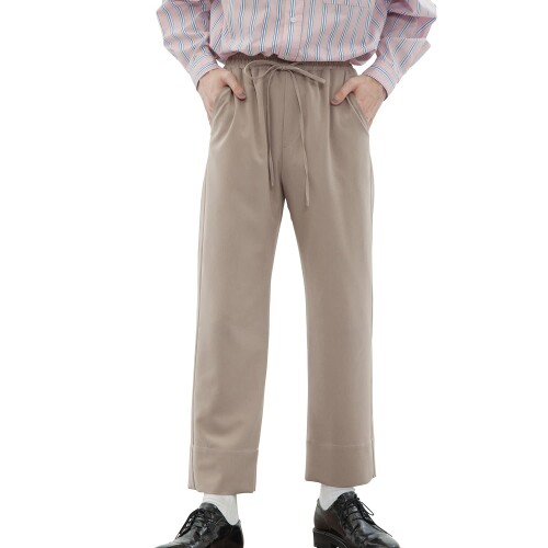 (インタープレイ) シェフパンツ リラックスルーズパンツ ベージュ F