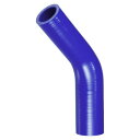 X AUTOHAUX シリコンホース シリコンパイプ ラジエーターホース 1個 内径28-32mm 長さ102mm エルボ45度 ブルー車 建設機械 工業用 ク...