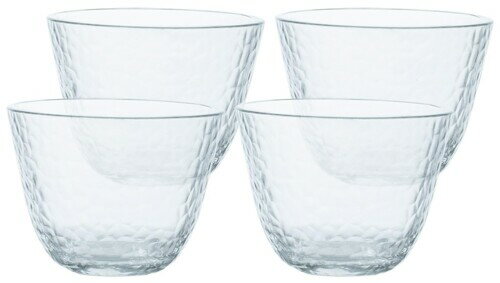 リビング 涼々 ガラスのマルチカップ 4個セット そばつゆ めんつゆ デザート容器 310442