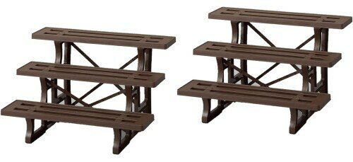 グリーンパル フラワースタンド3段600mm チョコブラウン 2個組