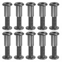 PATIKIL 六角穴付きボルト ソケットキャップねじ M8×20mm 六角シカゴネジ 10セット バインディングスクリューポスト 接続用 六角ドライブソケットキャップボルトナット スクラ ップブック