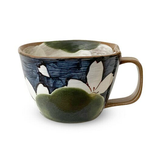 J-kitchens スープカップ ブルー 織部粉引桜 波佐見焼 工房祥 sho〜 日本製