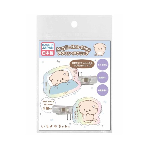 アイプランニング いしよわちゃん アクリル ヘアクリップ 前髪 メイク オーロラカラー ふとん （アクリ..