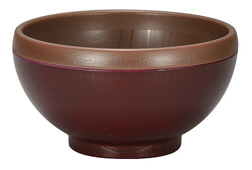 宮本産業 丼 ダブルウォール どんぶり椀 古代朱 800ml ブラウン