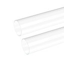 DMiotech 2個 46mm x 50mm 200mm クリア アクリルパイプ 硬い プラスチックチューブ 水族館水パイプ 水冷システム配管用