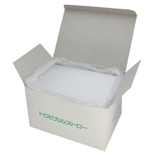 業務用 ストロー トロピカルストロー 20cm 8インチ 透明 1700本 32150133