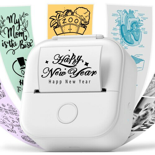 Phomemo T02 サーマルプリンター スマホ対応 モバイルプリンター ポータブル型 ミニ感熱 コンパクト フ..