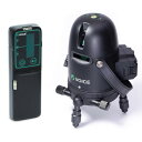 VOICE レーザー墨出し器 2ライン グリーンレーザー Model-G2 受光器セット レーザー タテ ヨコ ライン 照射モデル アプリからの遠隔操作 タッチ...