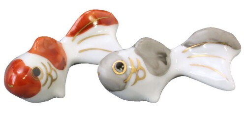 京焼 清水焼 芳山 箸置 ペア 金魚 HNK416
