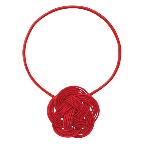 ヘッズ ゴムタグ レッド モチーフ:W30×H30mm、ゴム:全長180mm 梅ゴムタッグ-3 UME-TR3 10個入