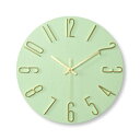 Lezalic 壁掛け 時計 シンプル 北欧風 インテリア アナログ ウォール時計 静音 リビング オフィス 寝室 (ライムグリーン)