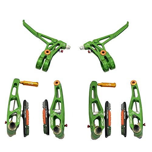 KCNC V6 VB6 MTB V-Brake Set (V-Brakes and Levers), Green, SK2169