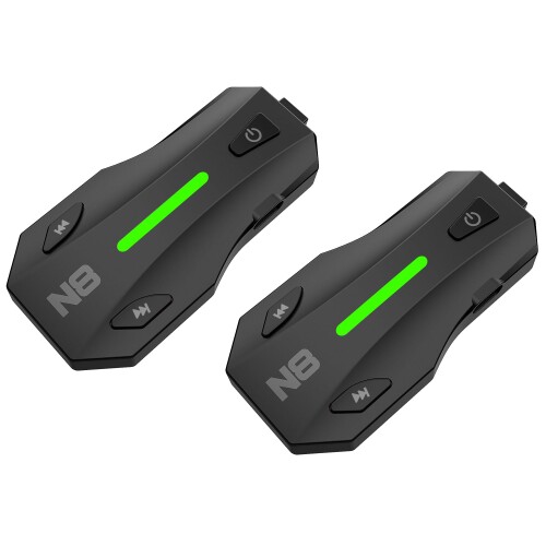 NYTALK バイク インカム N8｜バイク用インカム ｜ヘルメット イヤホン Bluetooth｜8人MESH会話・通話同時音楽再生・音楽共有｜Qualcomm Bluetooth 5.4｜45mm スピーカー｜ワンタッチペアリング・通信