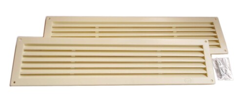 ライク P.C ドア用ガラリ 100×400 2枚一組 クリーム