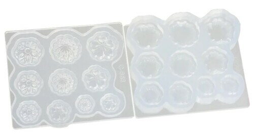 亀島商店 ソフトモールド 和菓子シリーズ 練り切り(桜・菊) ホビー用ツール C-868