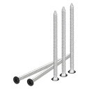 DTGN 25個 #10x3-1/2" フラットヘッドウッドスクリュー 304ステンレススチール黒十字頭セルフタッピングスクリュー - 木工 家具に適しています - レンガレッド