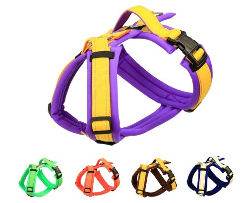 Hakusan ゼロハーネス 負担軽減 犬用ハーネス サイズ調整可 簡単着脱 夜間反射材 軽量 通気 ハンドル付..