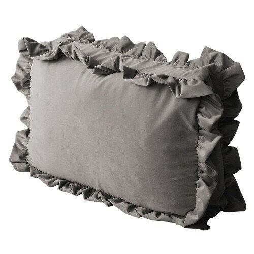 With フリル付き フリル付き収納袋 収納袋 毛布収納 ブランケット収納 クションになる収納袋 タオル タ..