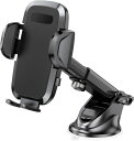 車載ホルダー スマホホルダー 車載用 超強力粘着ゲル吸盤 安定性アップ スマホスタンド 車 2in1 真空吸盤&送風口兼用 全車種対応 スマホ スタンド 360度回転 伸縮アーム 車載スマホホル