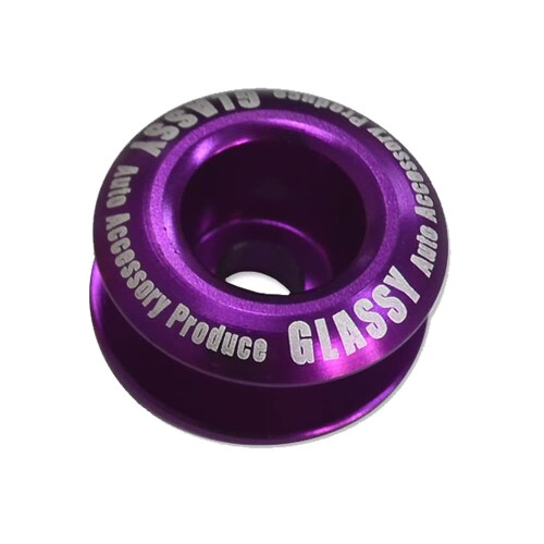 GLASSY ハイエース200系 ビレット エンジンフードフックボルト/アルマイトVer. パープル